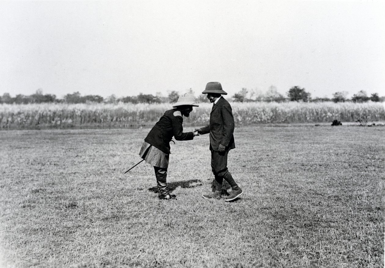 King George V Greets the Maharaja of Nepal by English Photographer