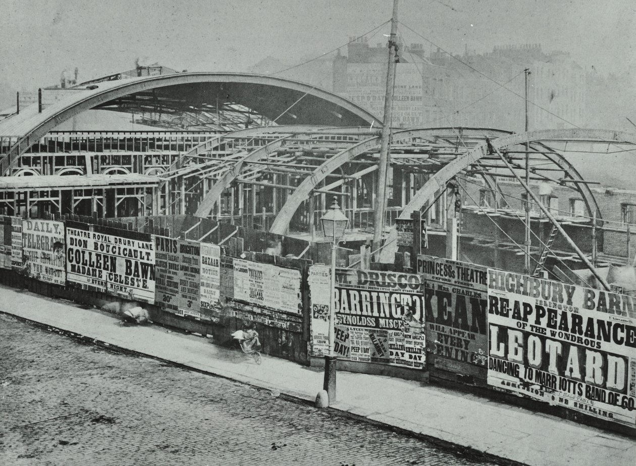 Kings Cross Station: construction work in progress by English Photographer