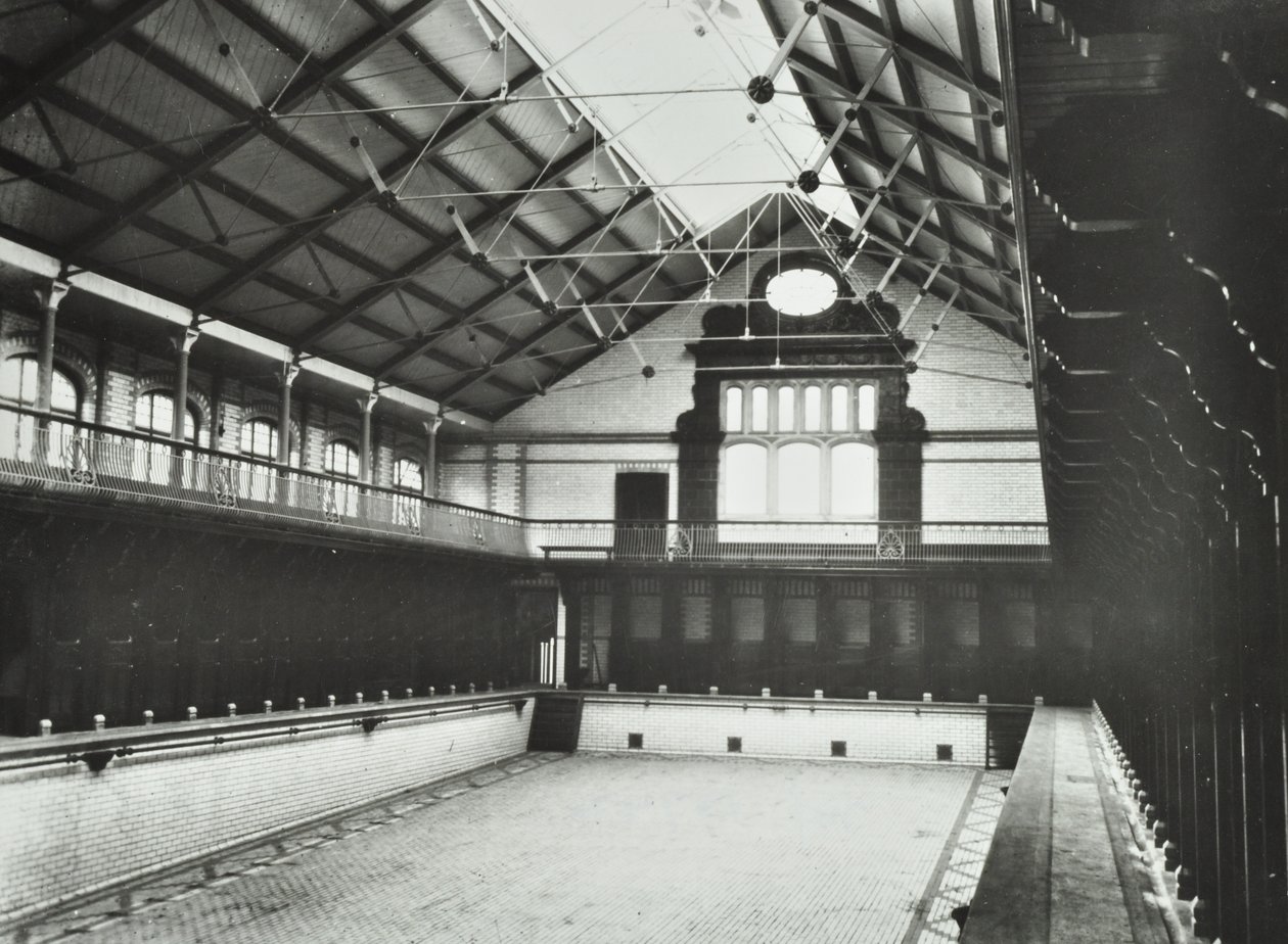 Laurie Grove Bath: the first public swimming bath in Deptford, first class bath by English Photographer
