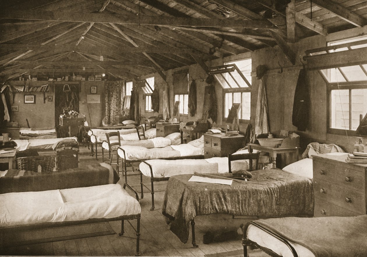 One of the Bedrooms, Donington Hall, illustration from German Prisoners in Great Britain by English Photographer