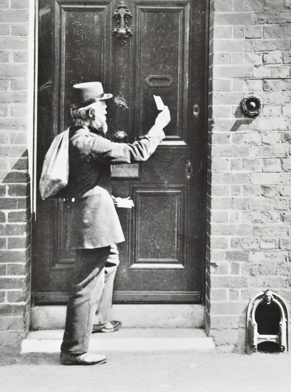 Postman in King William Walk, Greenwich, 1885