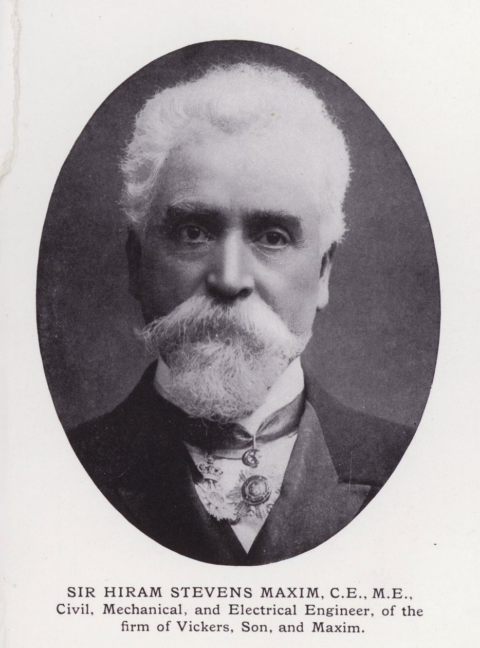 Prominent Men of London: Sir Hiram Stevens Maxim by English Photographer