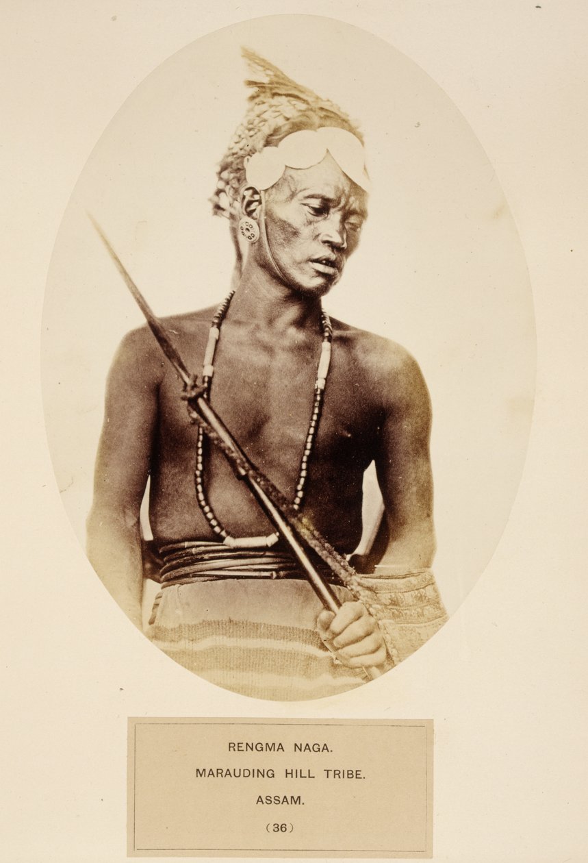 Rengma Naga, Marauding Hill Tribe, Assam, from The People of India, by ...