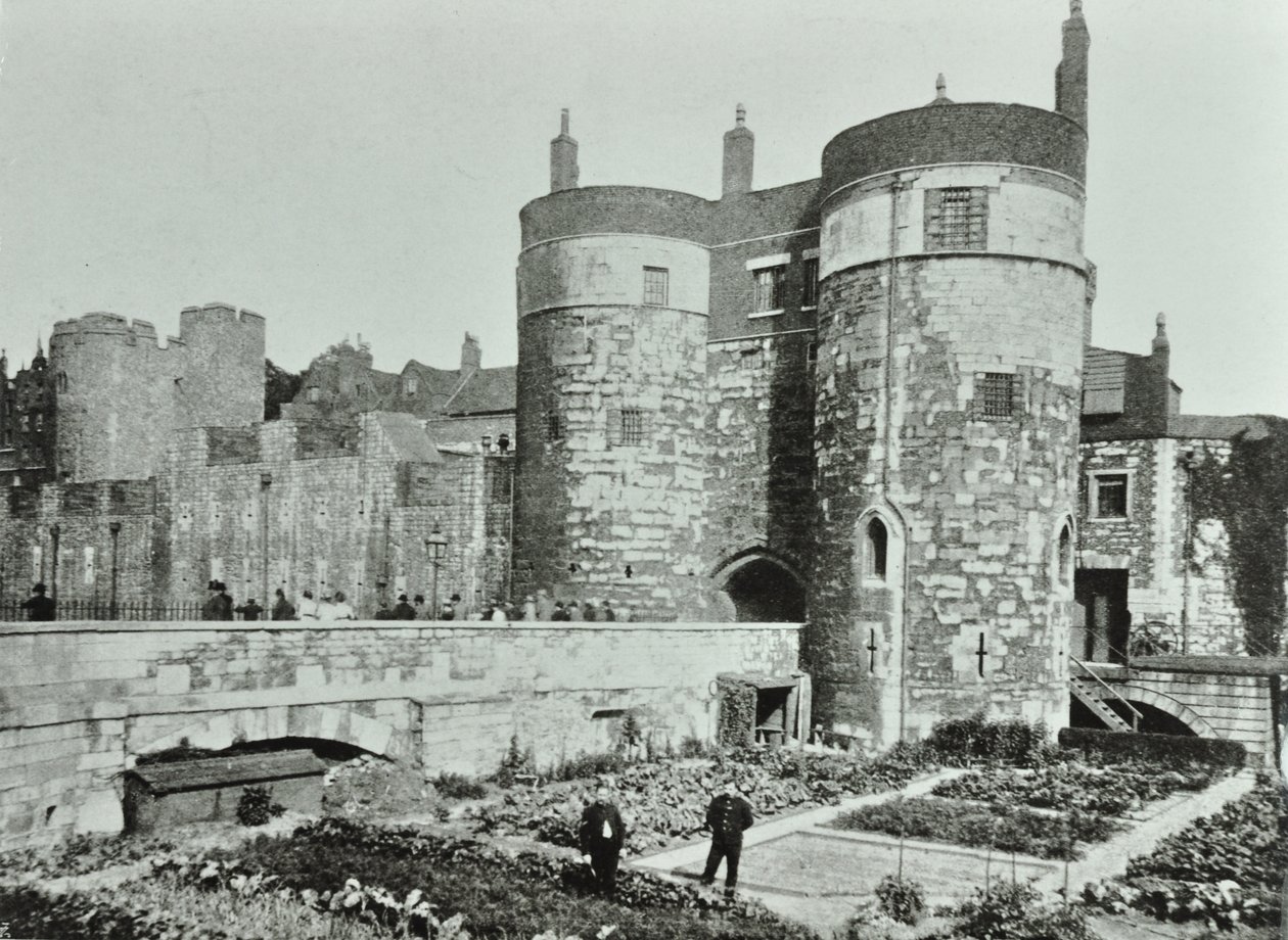 Tower of London: Beauchamp and Byward Towers, 1895 by English Photographer