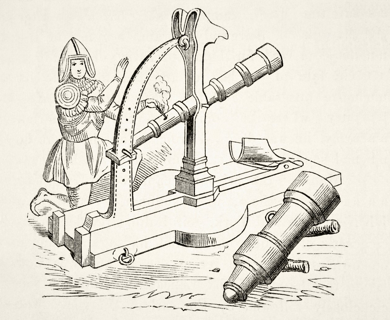 A 15th century cannon by English School