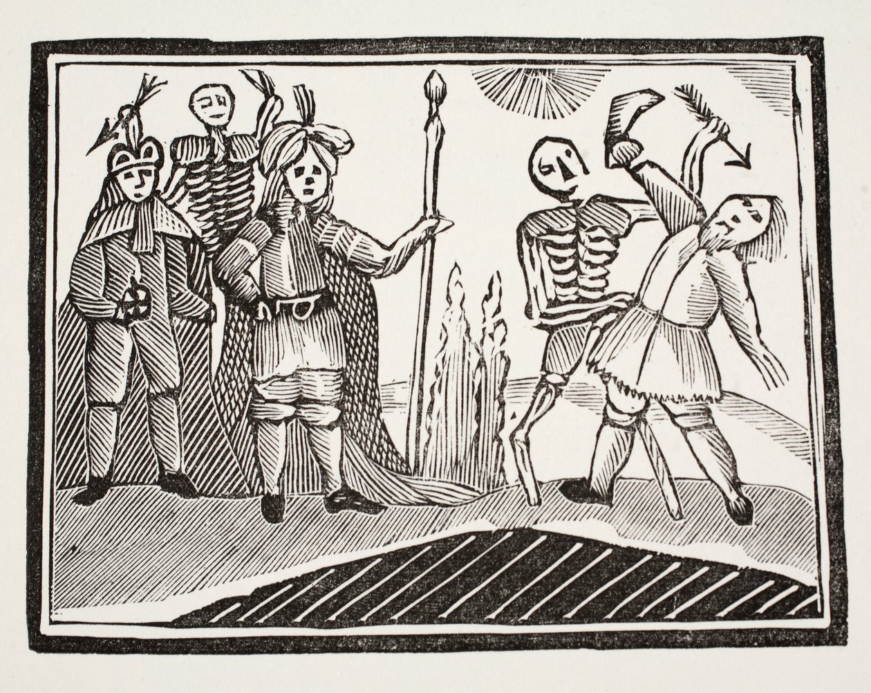 A Dialogue Between a Blind Man and Death by English School