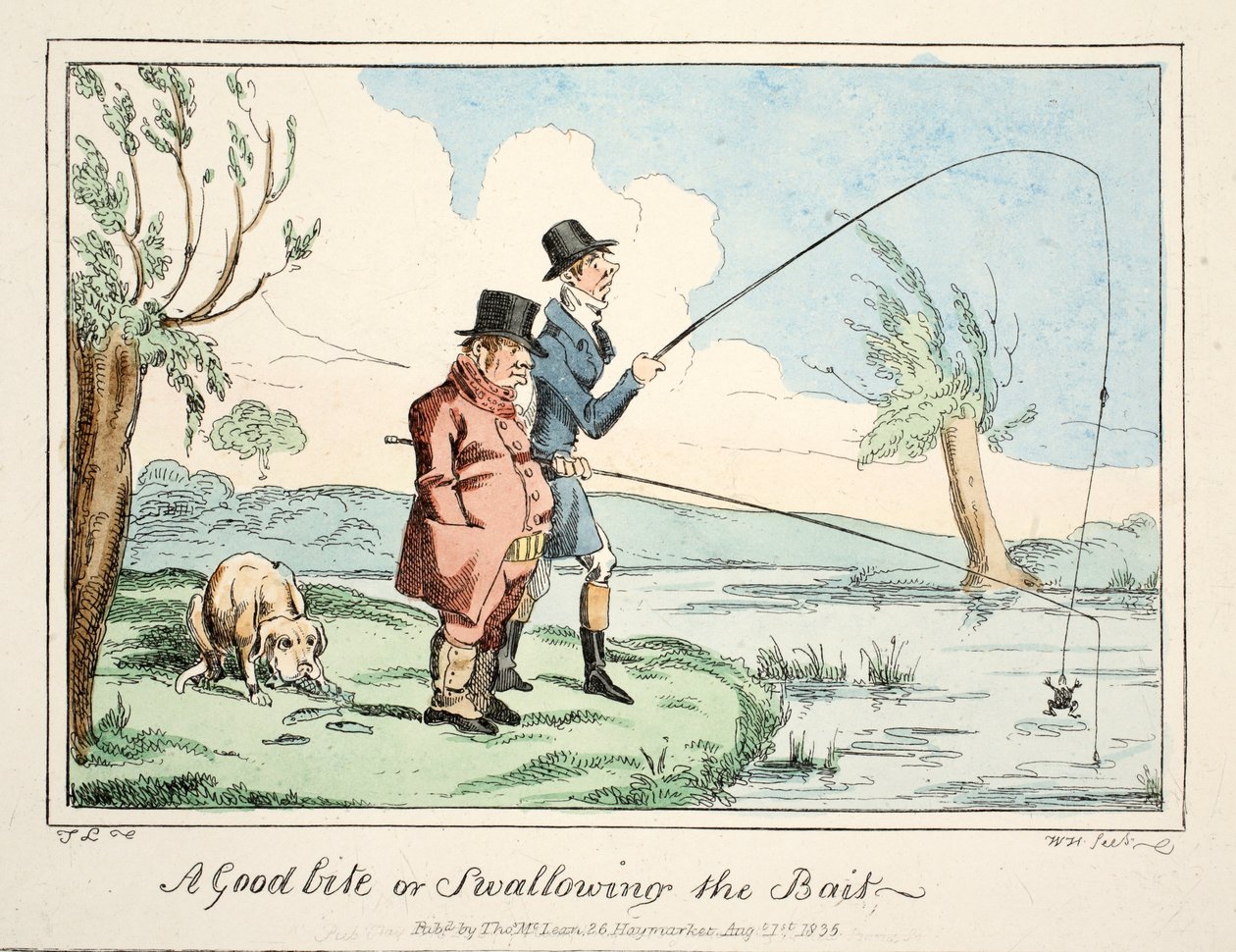 A Good Bite or Swallowing the Bait, pub. 1835 by English School