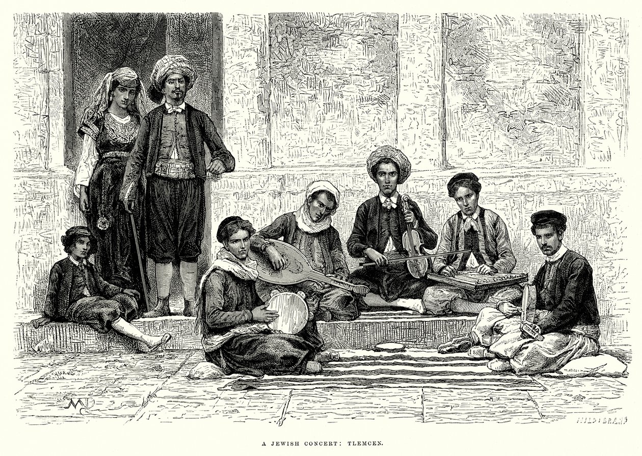 A Jewish Concert: Tlemcen by English School