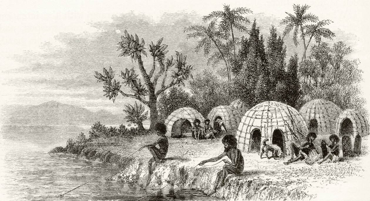 A Native Encampment in Queensland, from 