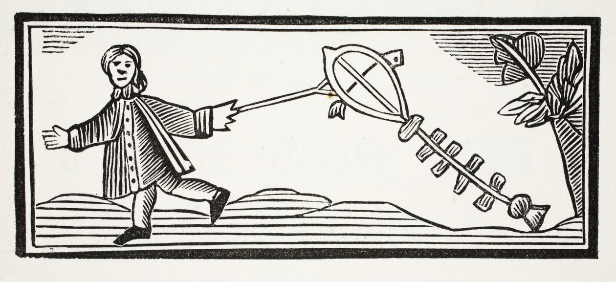 A Paper Kite which mounts the lofty air (illustration) by English School