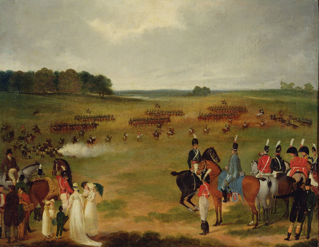 A Review of the London Volunteer Cavalry and Flying Artillery in Hyde Park by English School
