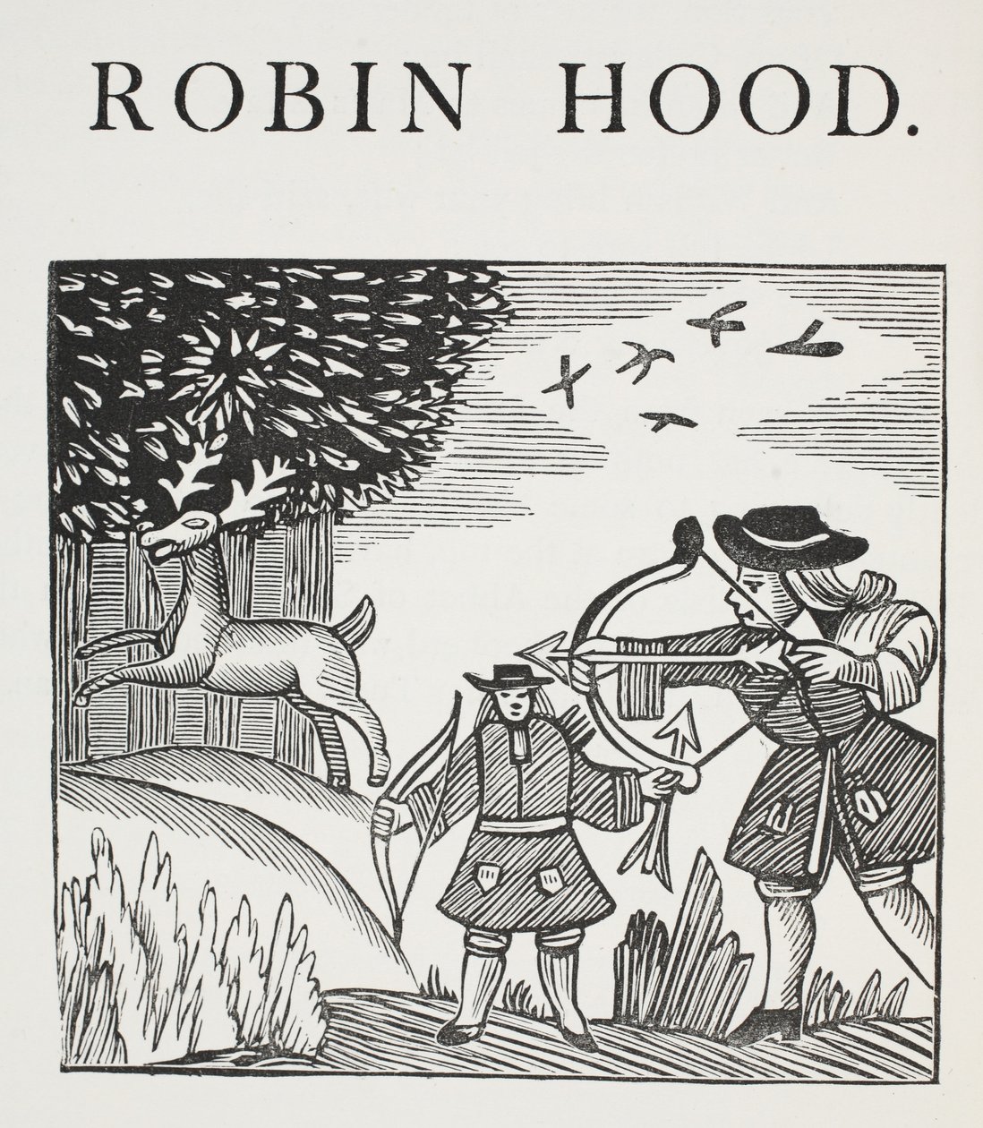 A True Tale of Robin Hood (illustration) by English School