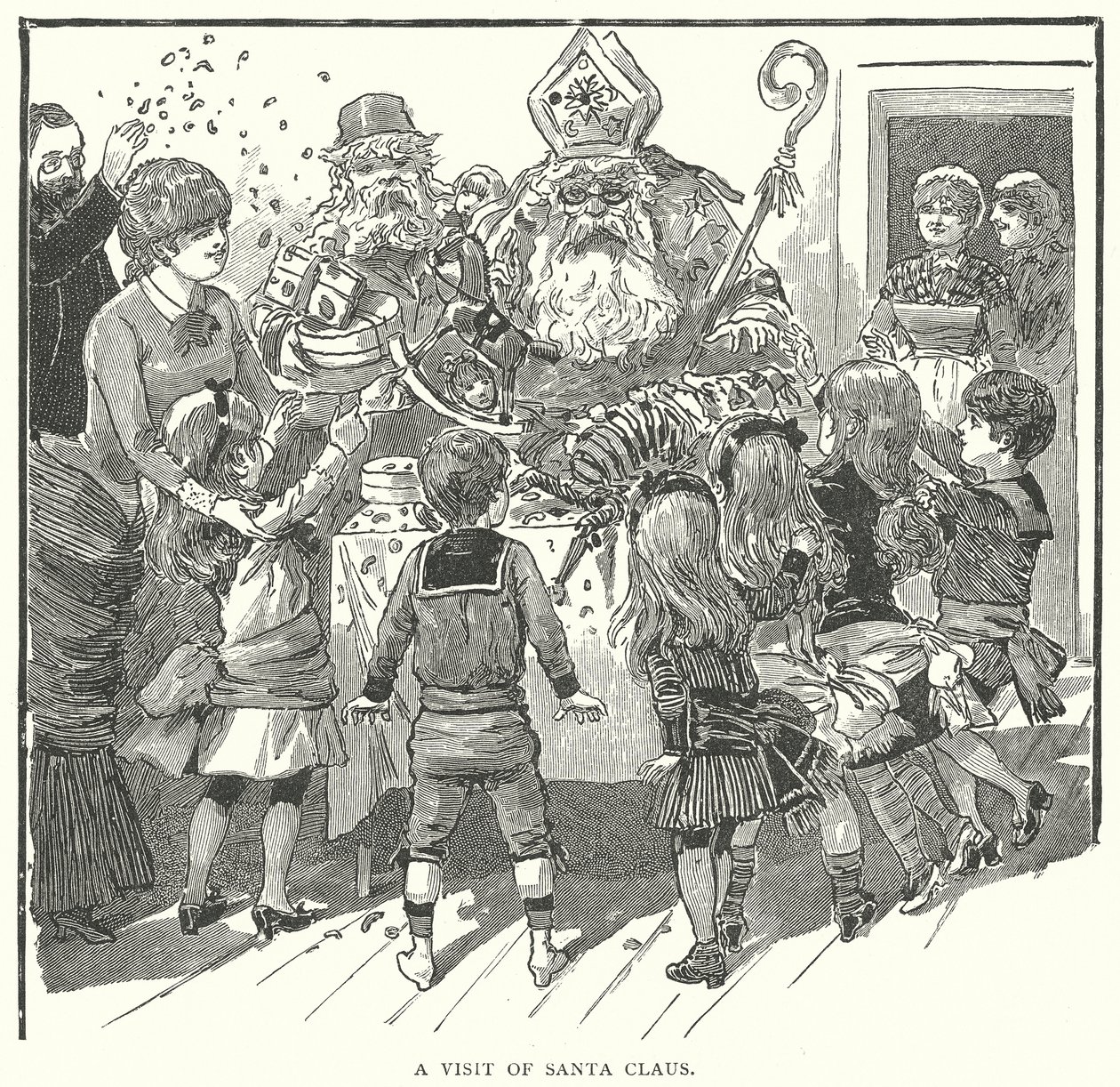 A Visit of Santa Claus by English School