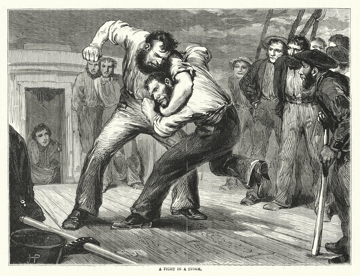 A Fight in a Storm by English School