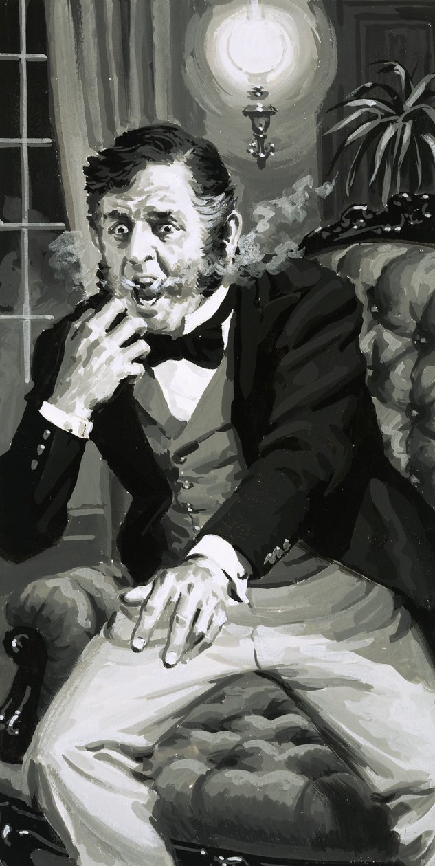 A shock for the man whose cigarette set fire to his celluloid dentures by English School
