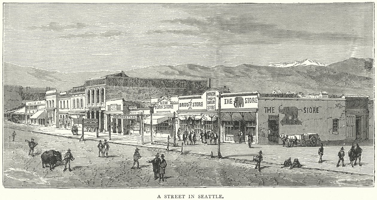 A Street in Seattle by English School