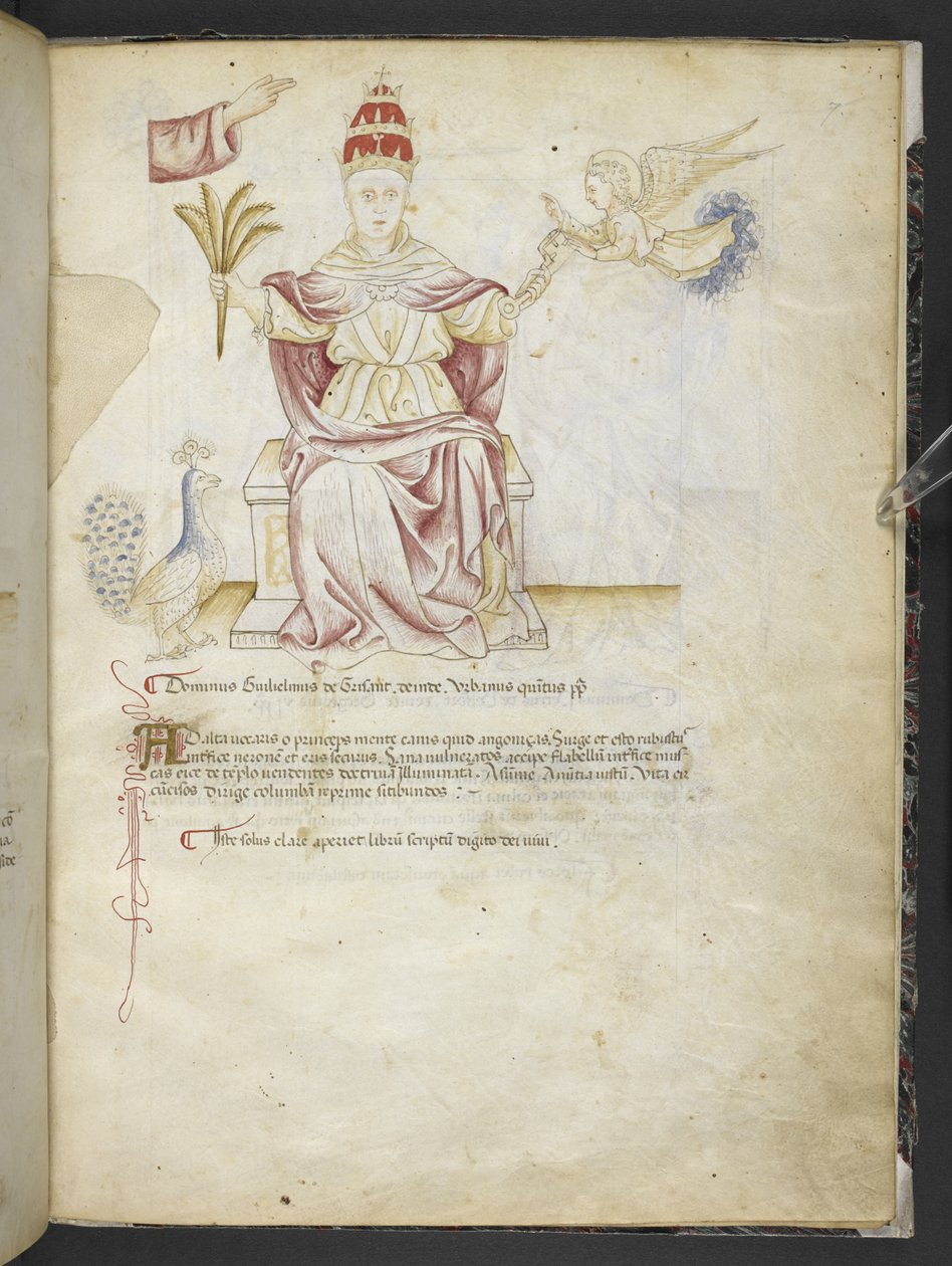Joachimi Abbatis de Curatio, et Anselmi, Episcopi Marsicani, Vaticinia xxx de Pontificibus Romanis; scil., a Nicolao III. ad Innocentium VIII by English School