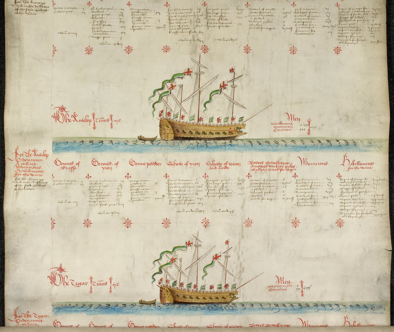 The galleass The Antelop and The Tegar, from 