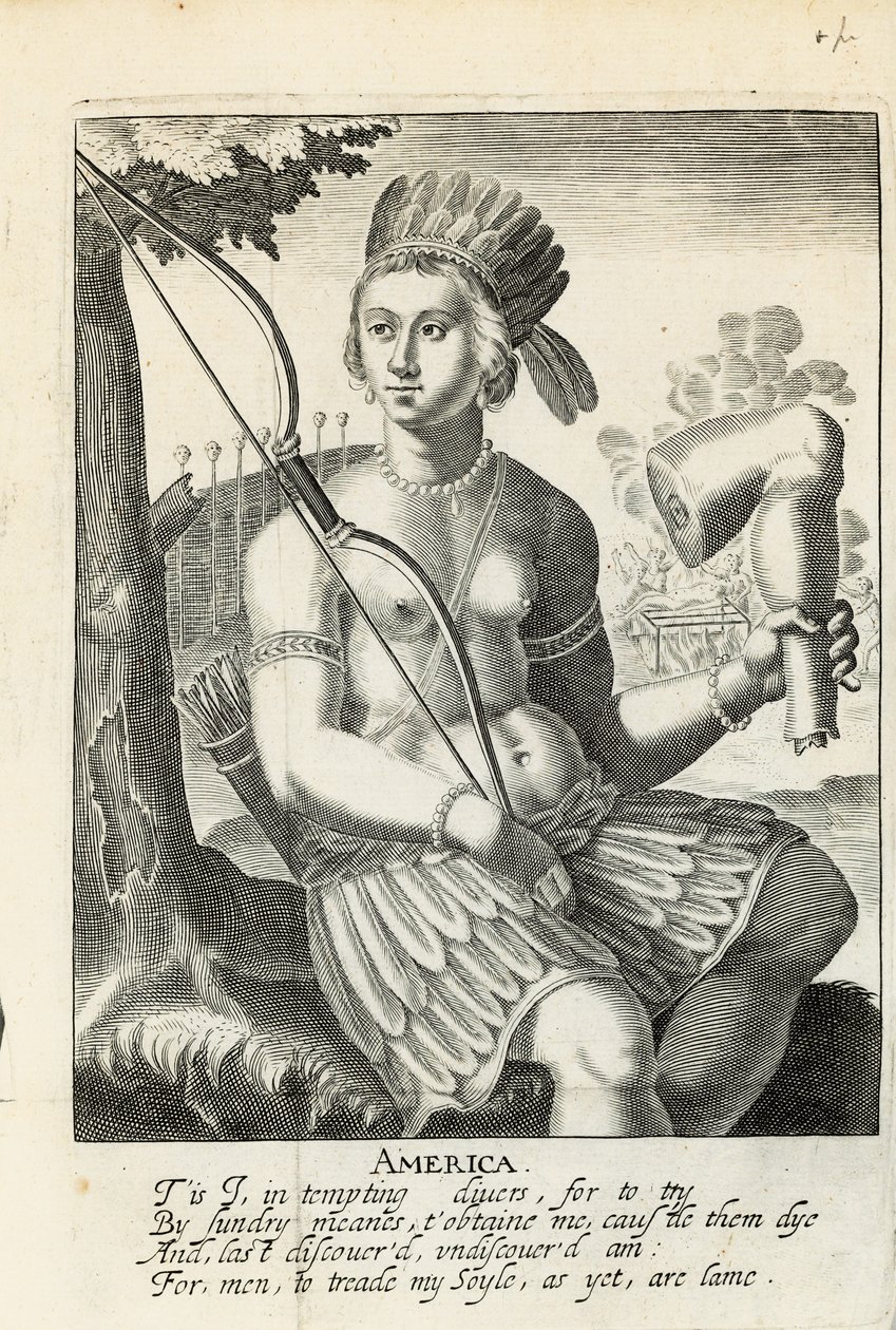America Painted to the Life: The True History of the Spaniards Proceedings in the Conquests of the Indians, by Sir Ferdinando Gorges and others by English School