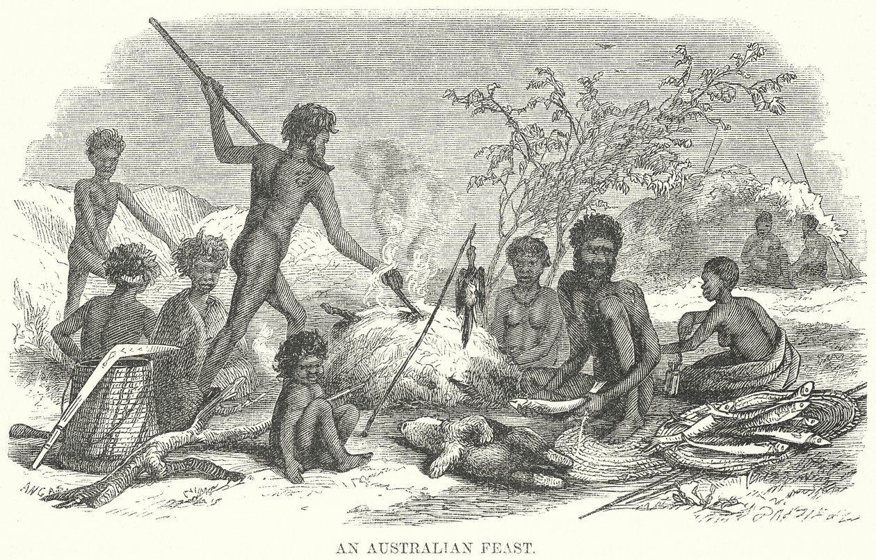 An Australian Feast by English School