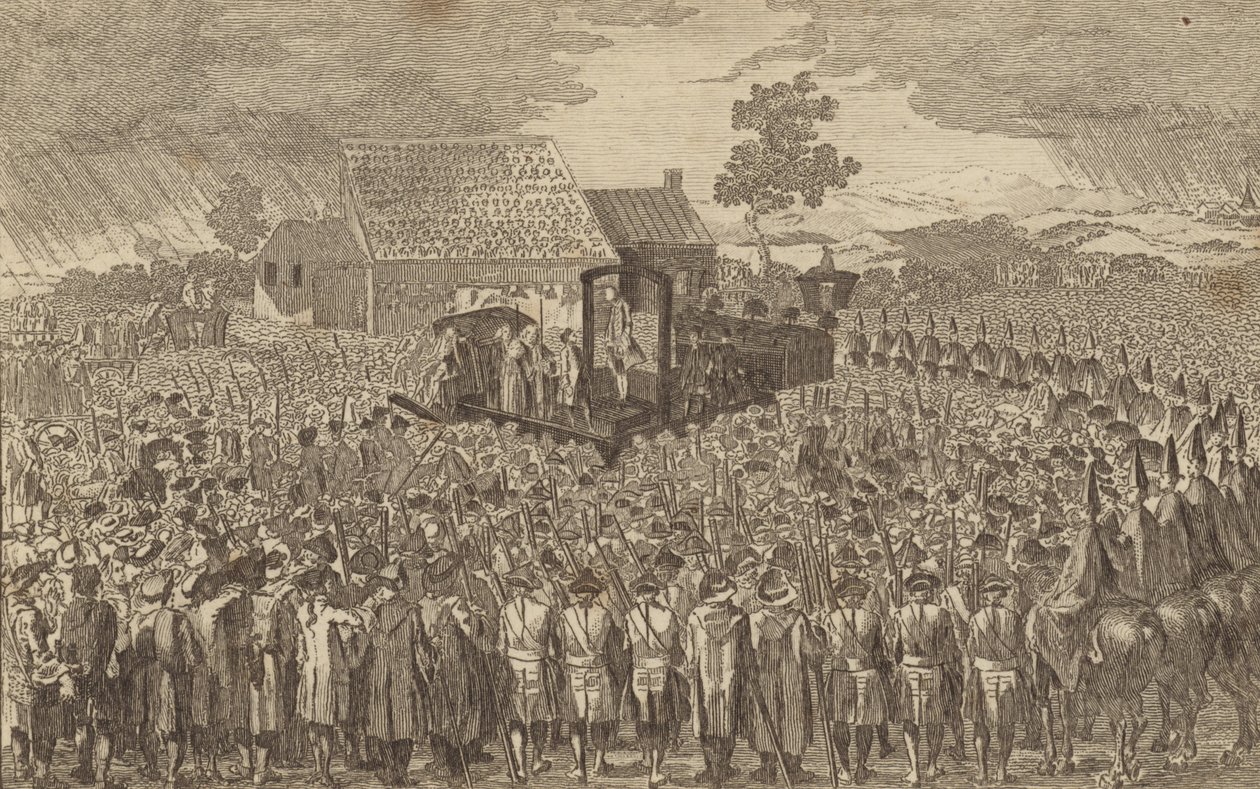 An Exact View of the Execution of Lord Ferrers by English School