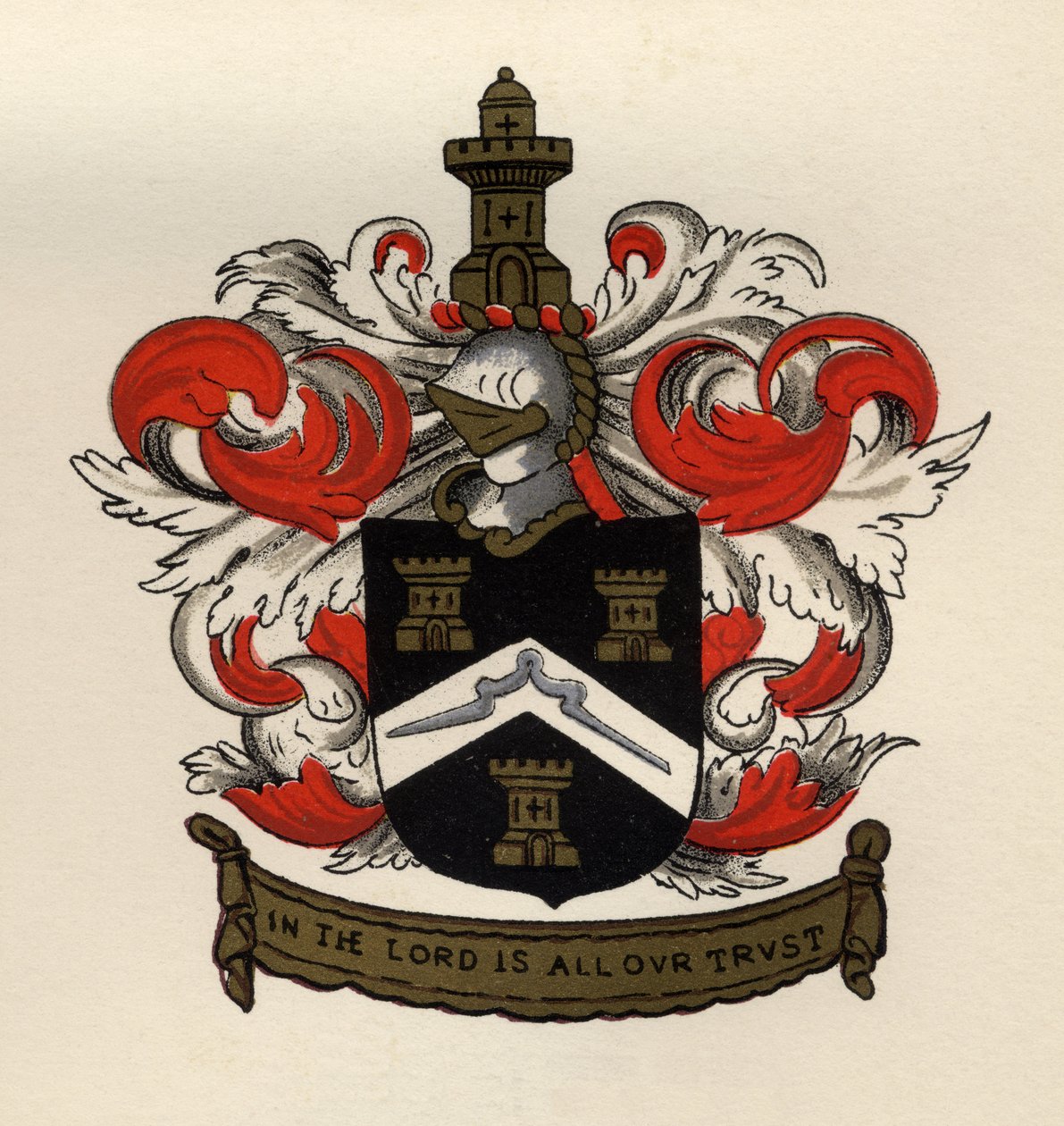 Arms of the Free Masons of the Gateshead Chapter, 1671, from The History of Freemasonry, volume II, published by Thomas C. Jack, London, 1883 by English School