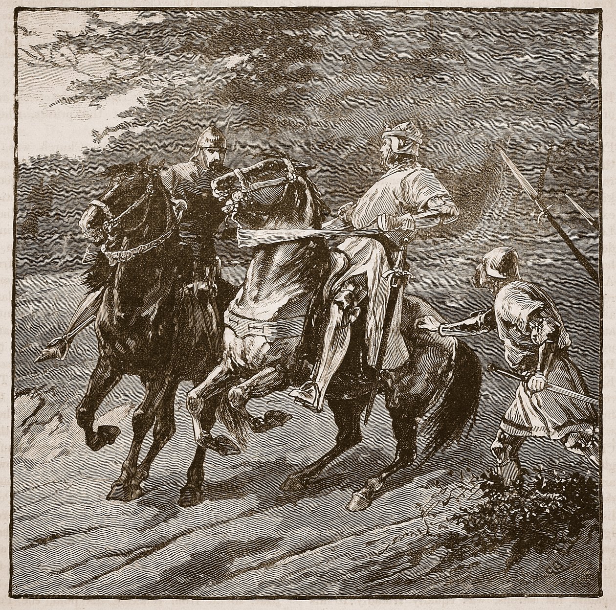 Arrest of King Richard (Illustration from Cassell