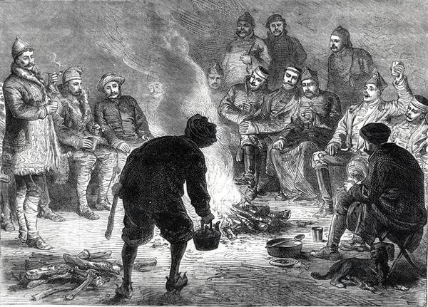 At the Camp of the 10th Hussars, Jellalabad by English School