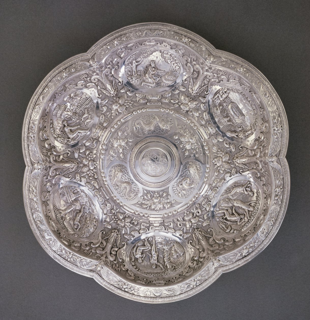 Basin, 1618 by English School