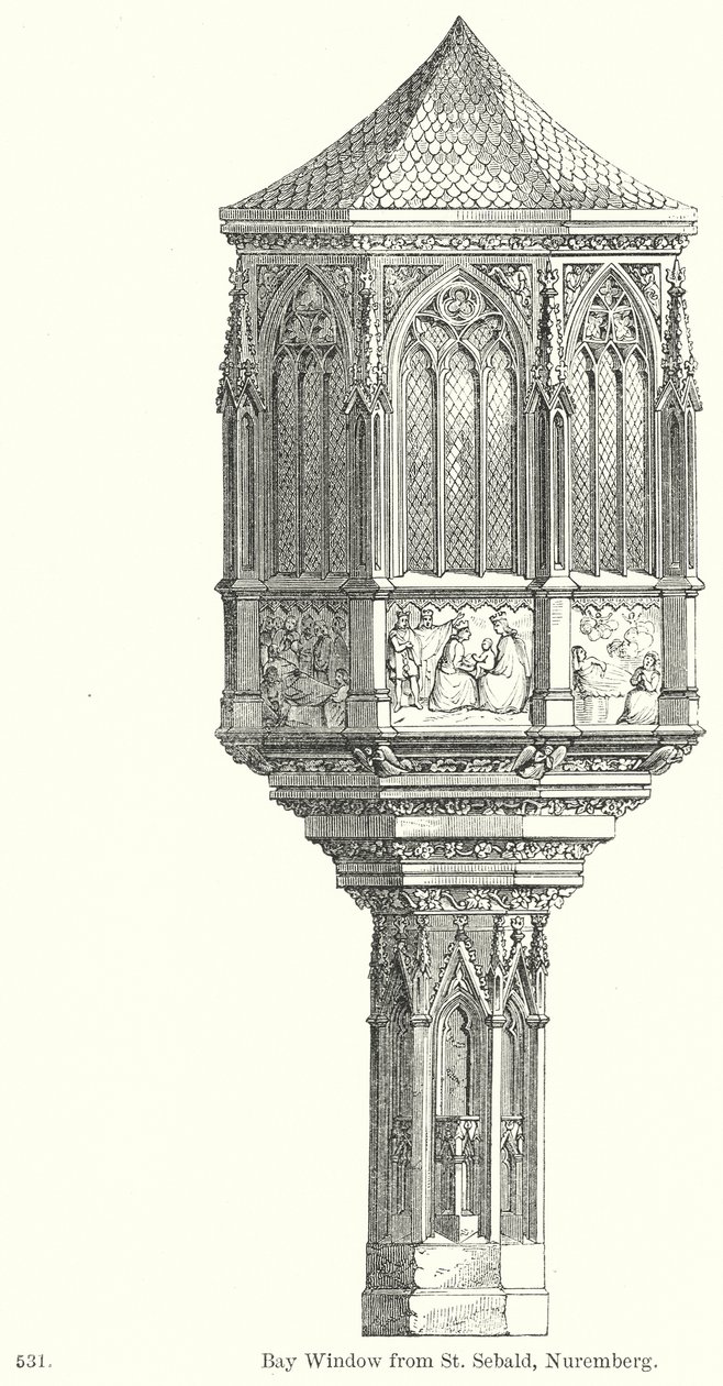 Bay Window from St Sebald, Nuremberg by English School