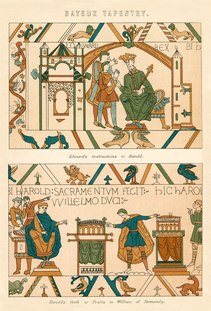 Bayeux Tapestry by English School