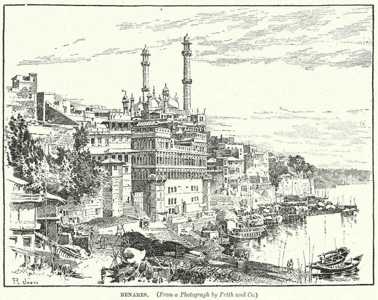 Benares by English School