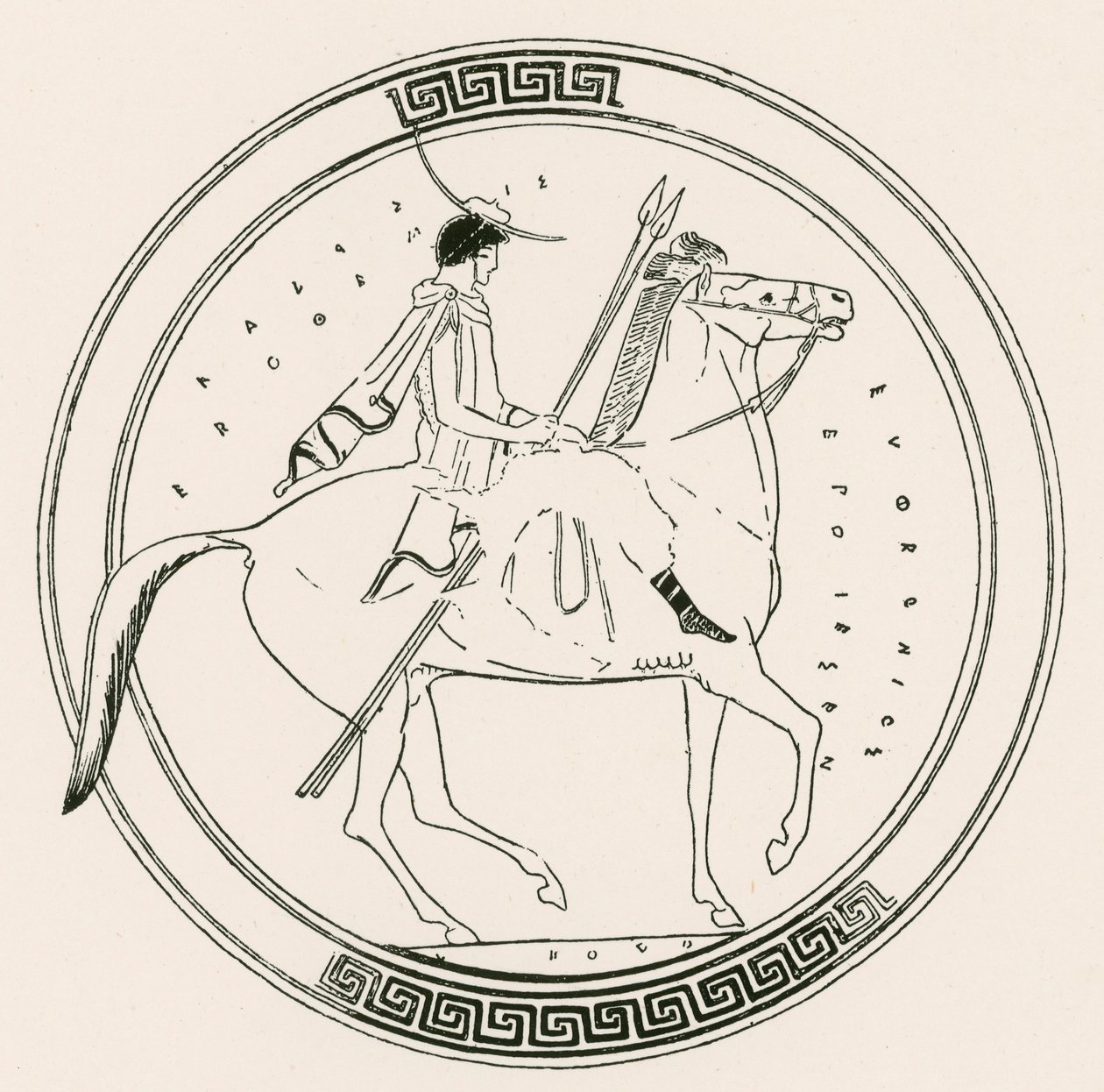 Boy on Horse by English School