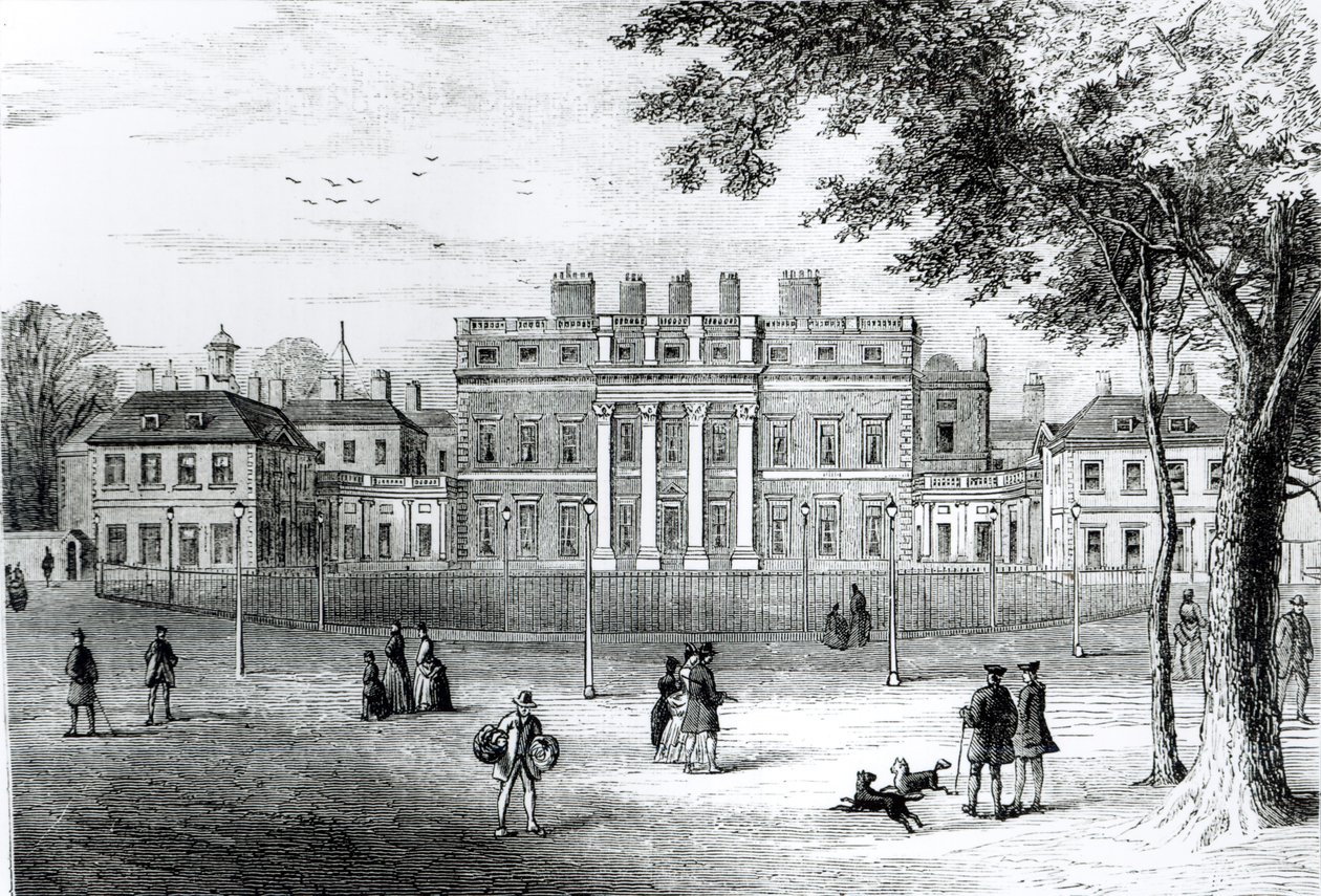 Buckingham House in 1775, from 