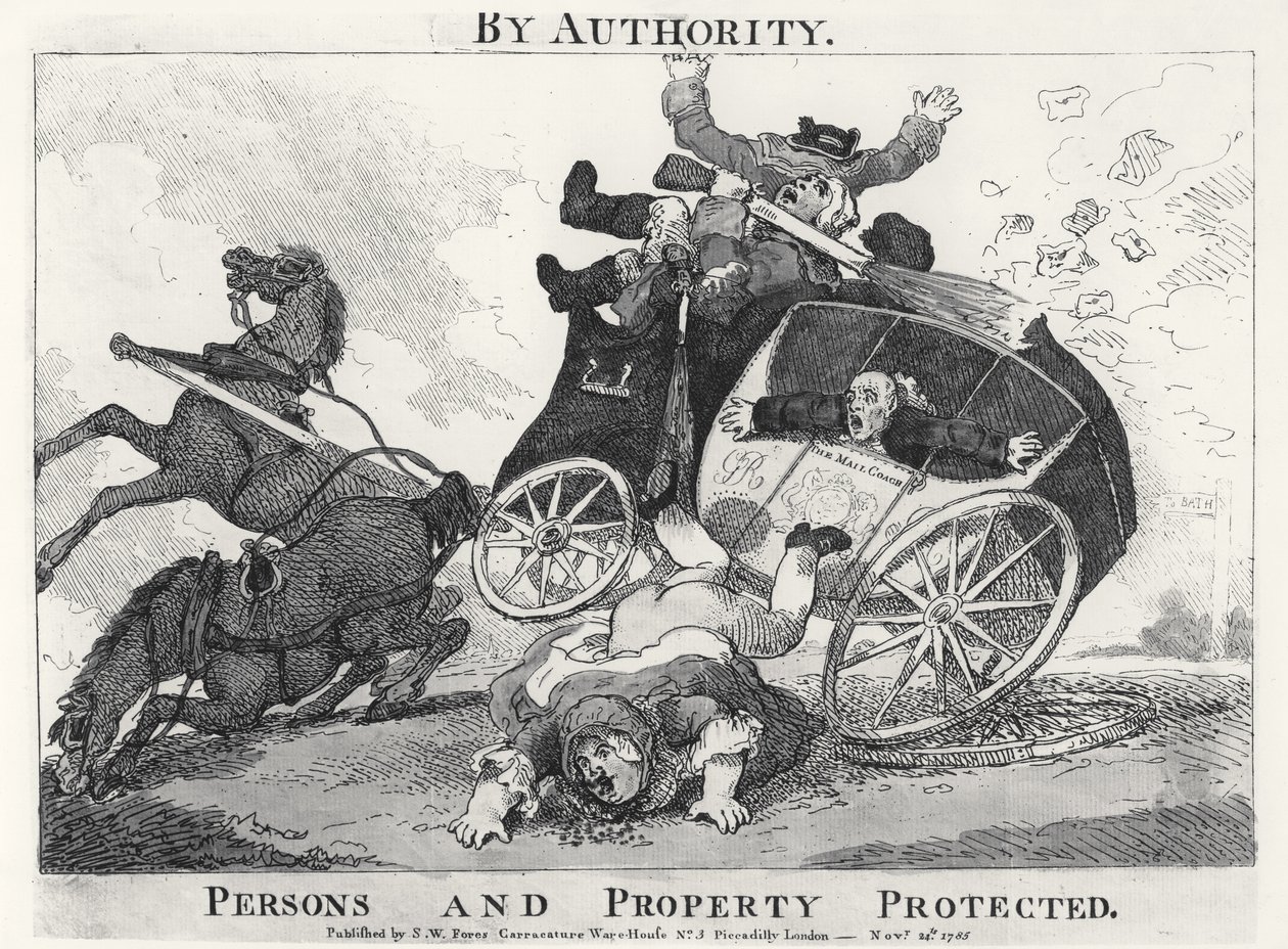 By Authority. Persons and Property Protected, pub. by S.W. Fores, 1785 by English School