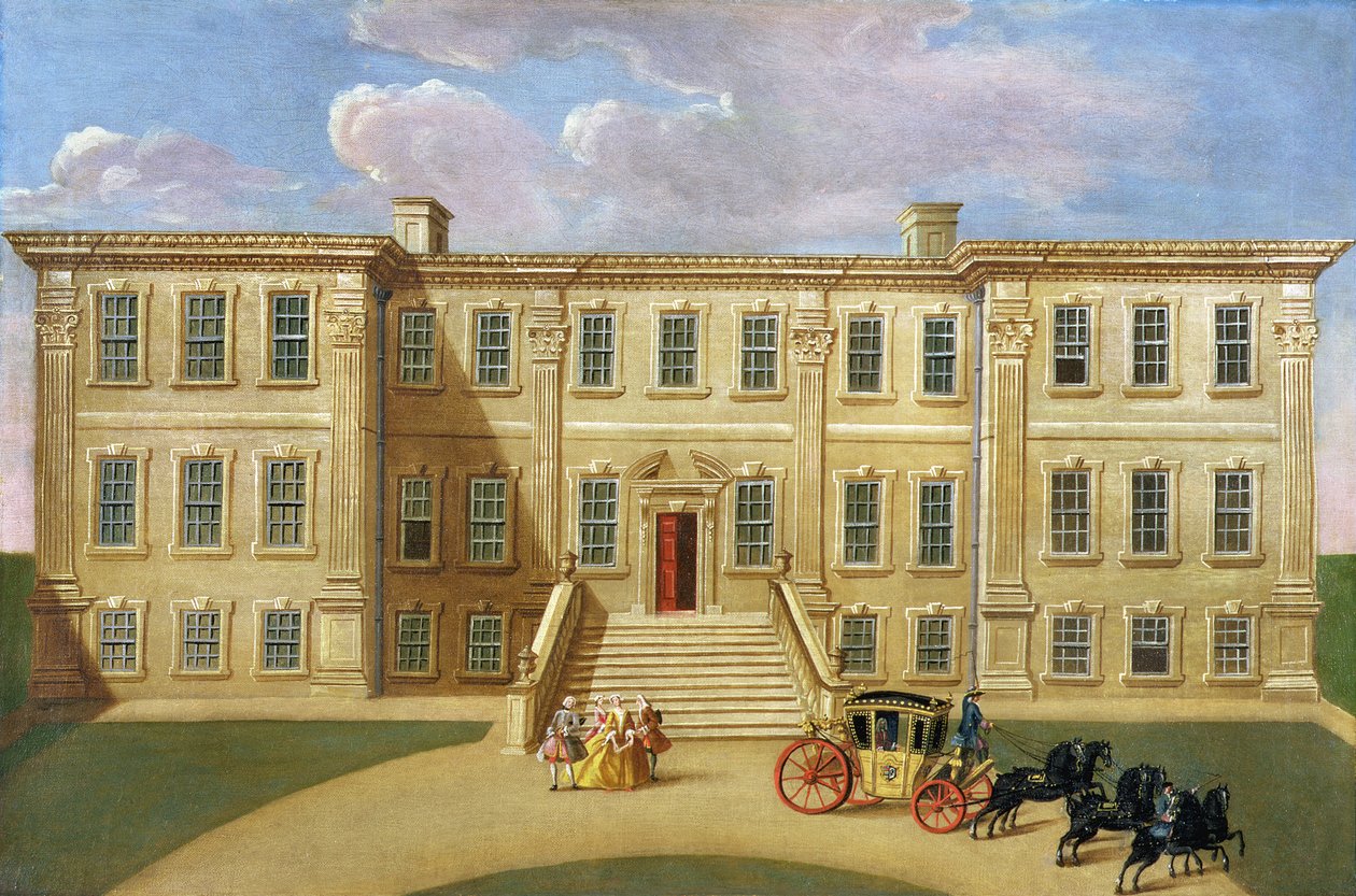 Calke Hall, Derbyshire, the Seat of Sir Henry Harpur, Baronet, c.1734 by English School