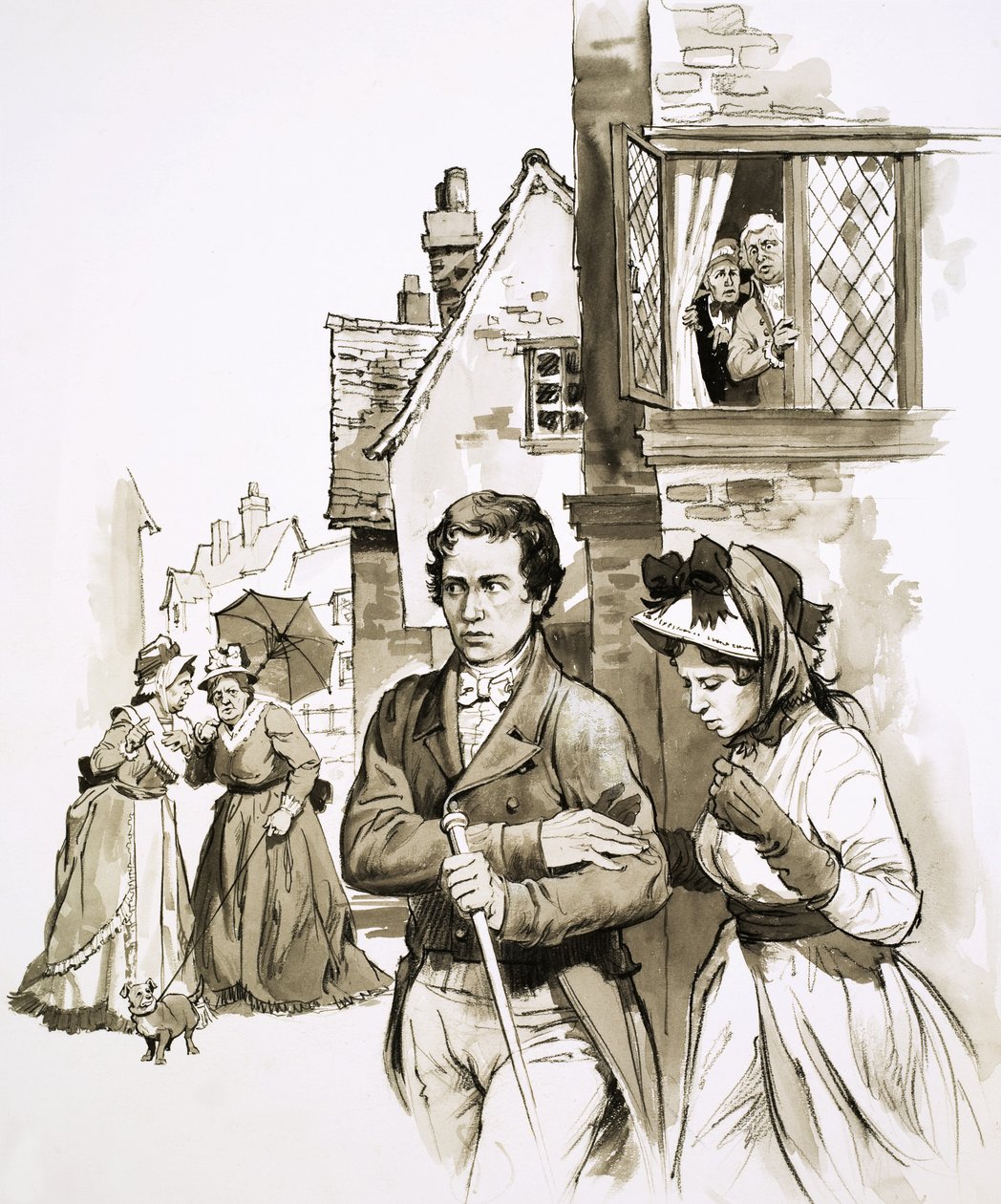 Charles Lamb and his sister were driven from one lodging to another by local gossip by English School