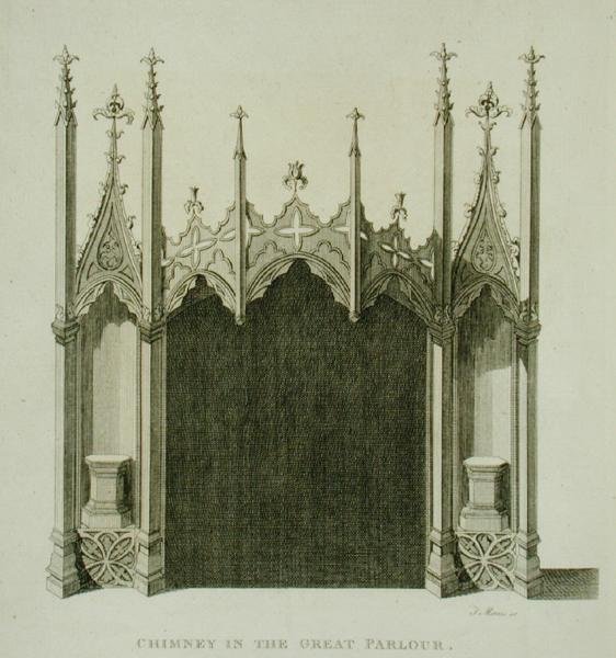 Chimney in the great parlour of Strawberry Hill, from 