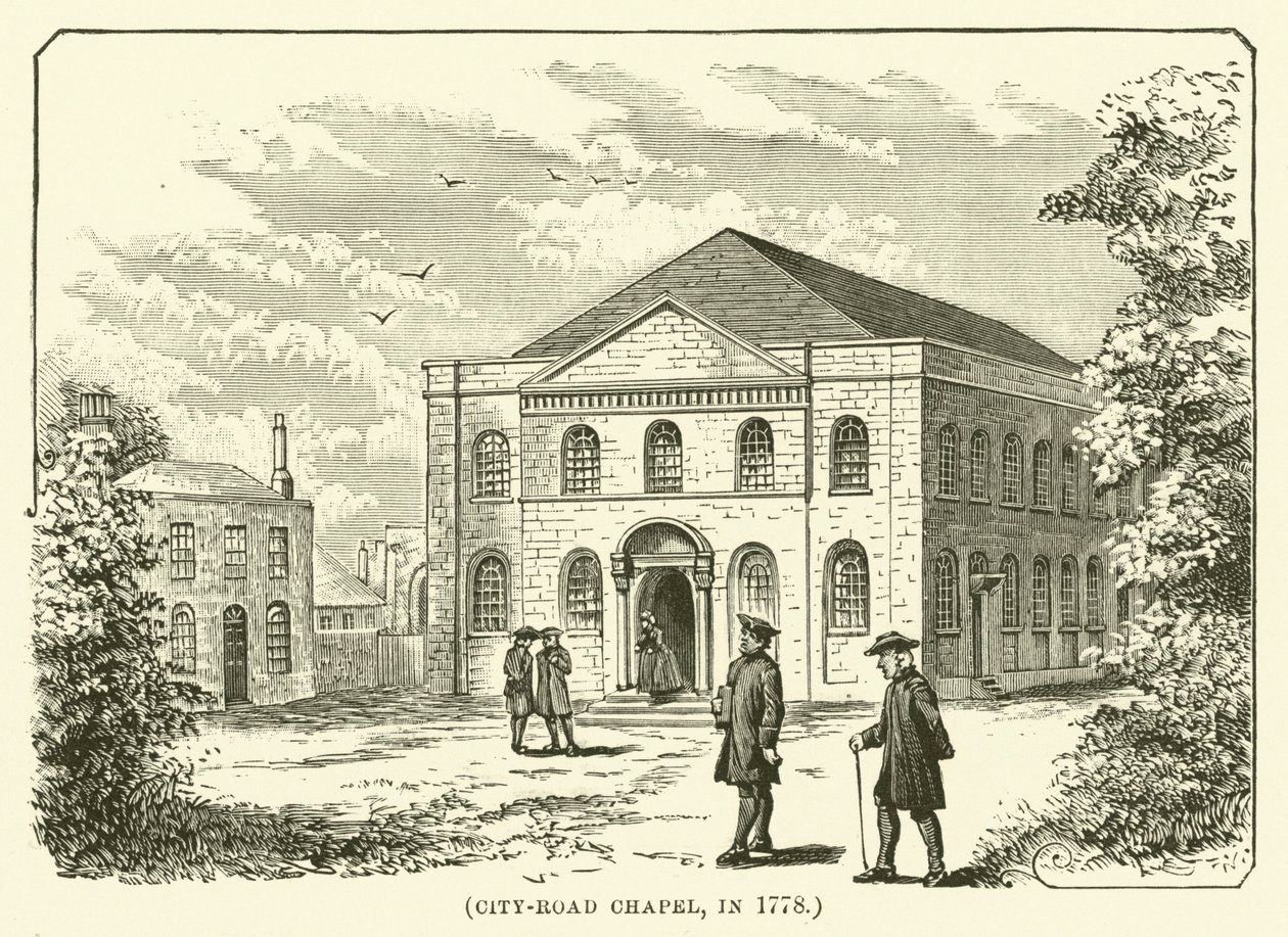 City-Road Chapel, in 1778 by English School