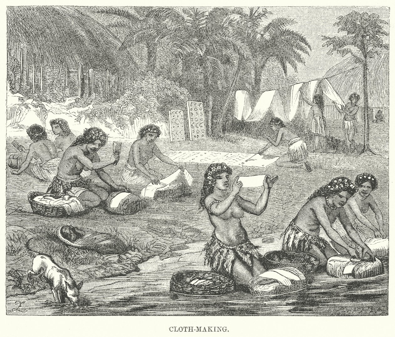 Cloth-Making by English School