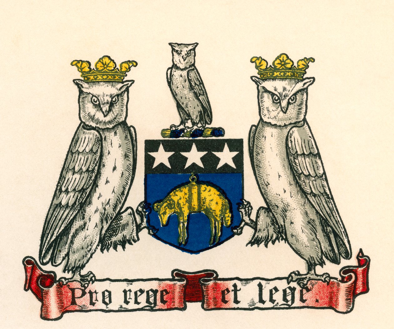 Coat of Arms of Leeds, England by English School