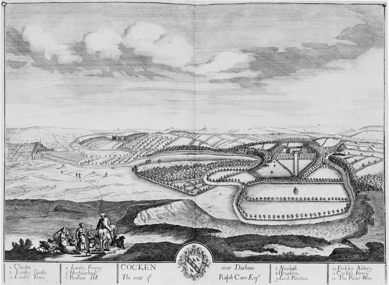 Cocken near Durham, c.1710 by English School