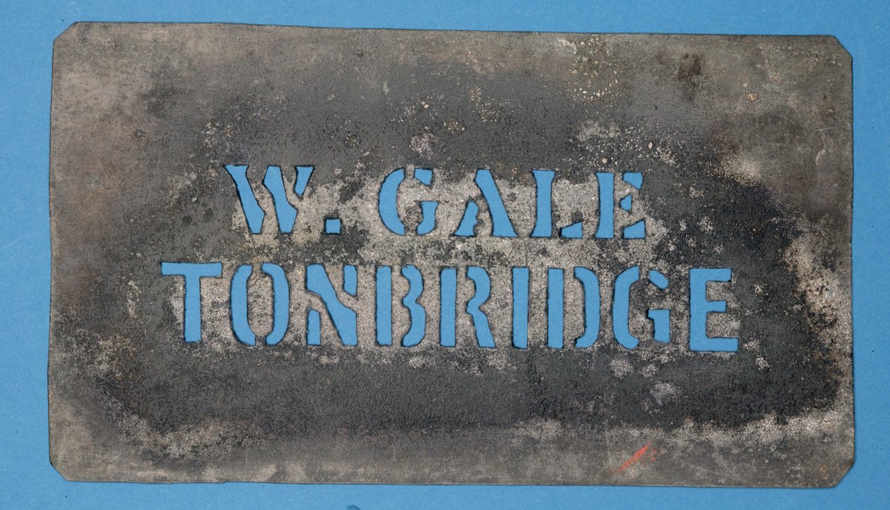 Copper Stencil of W. Gale, Tonbridge by English School