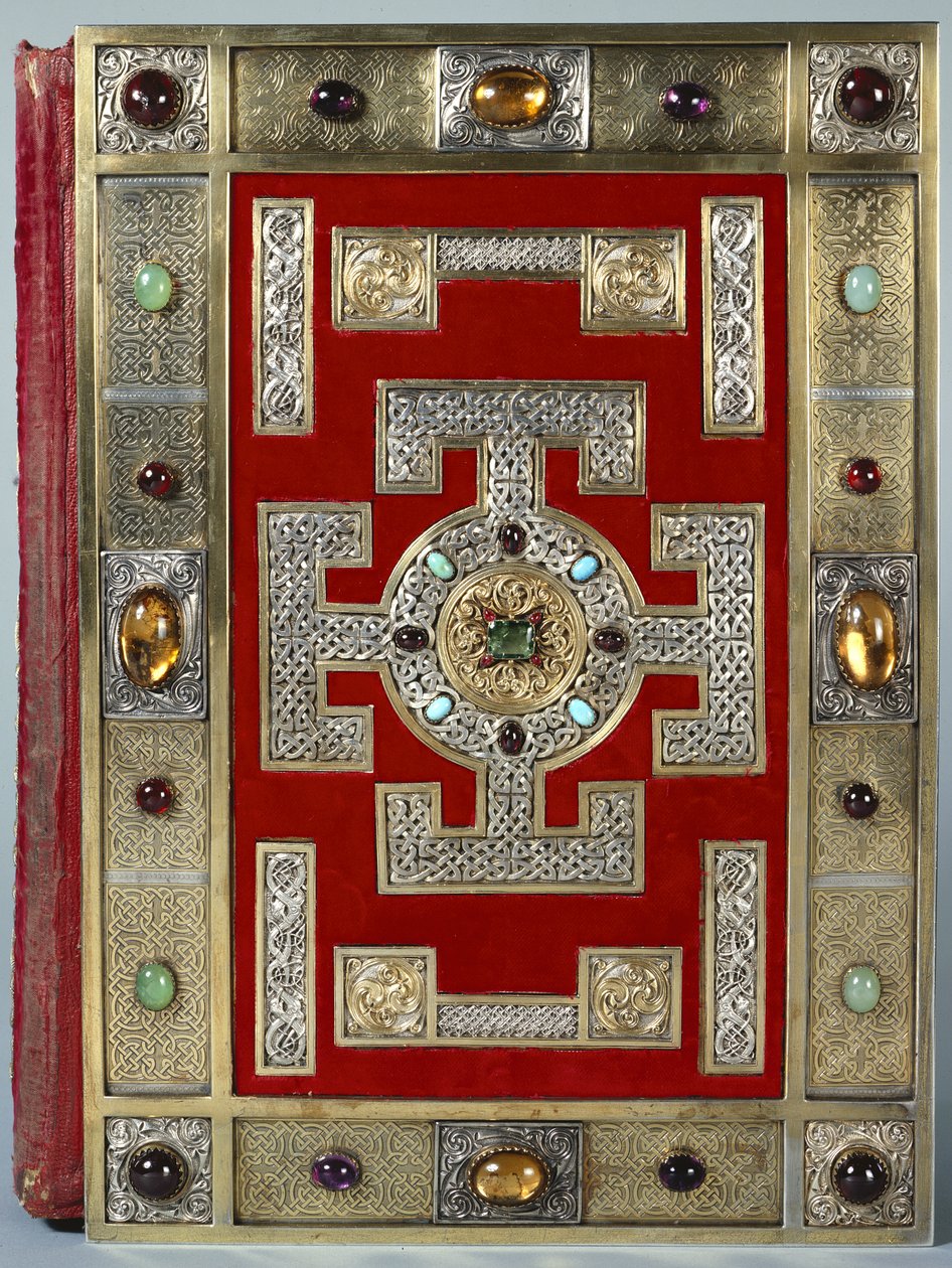 Binding of the Lindisfarne Gospels, rebound in 1853 by English School