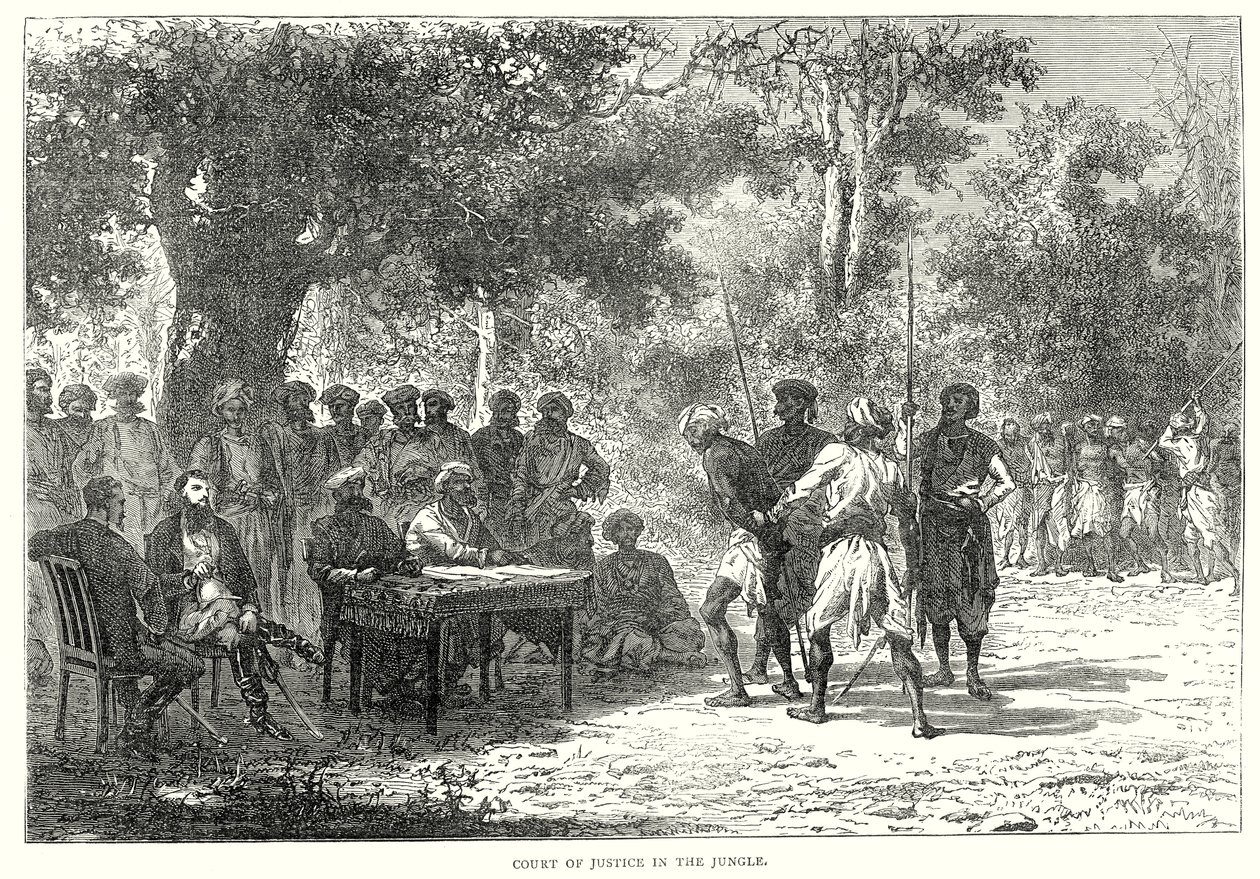 Court of Justice in the Jungle by English School