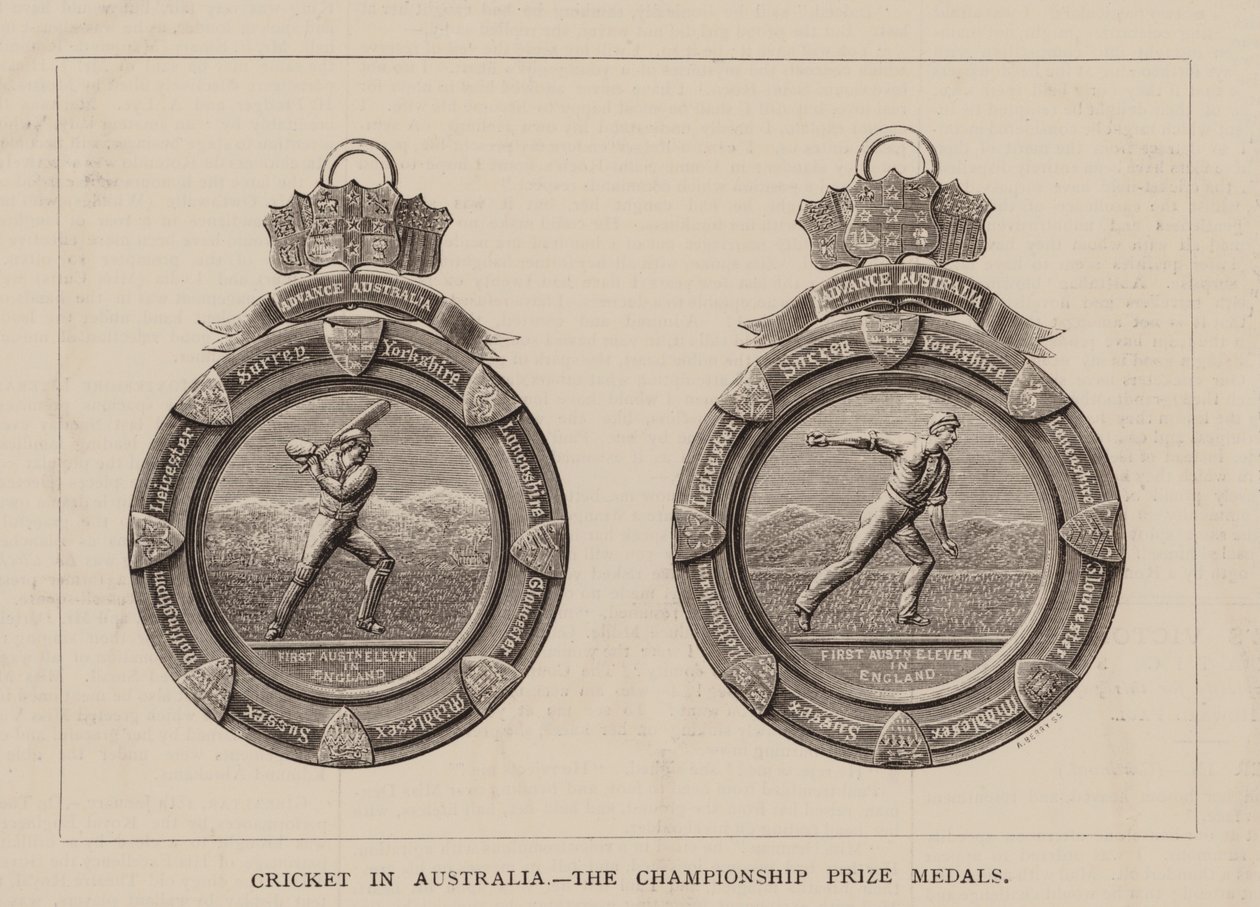 Cricket in Australia, The Championship Prize Medals by English School