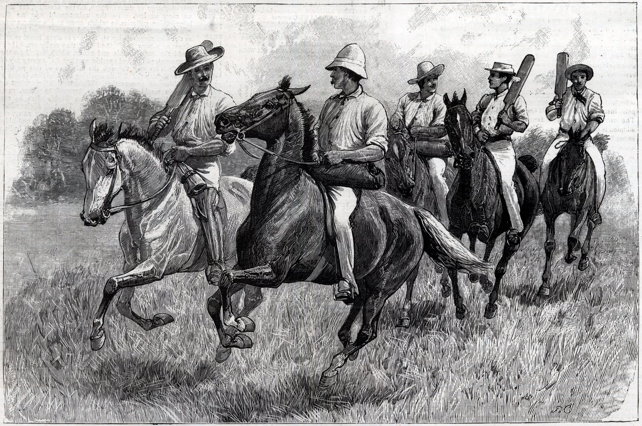 Cricket in Australia, a Team Going Up-Country to Play a Match - Illustration for The Graphic by English School