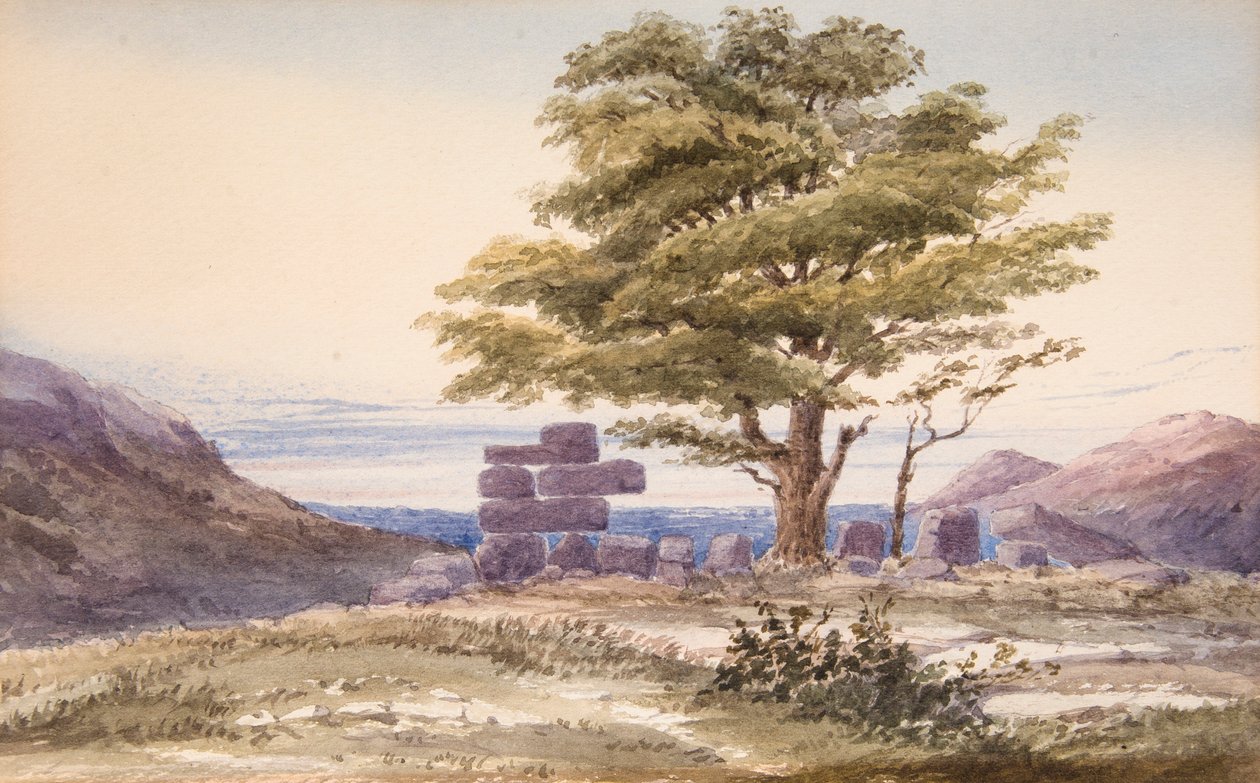 Cyclopean Remains near Kouvera in the Morea by English School