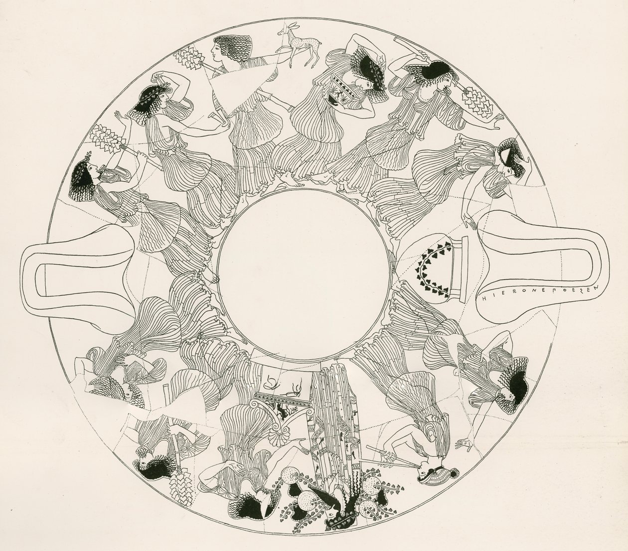 Dance of Maenads to Dionysos by English School