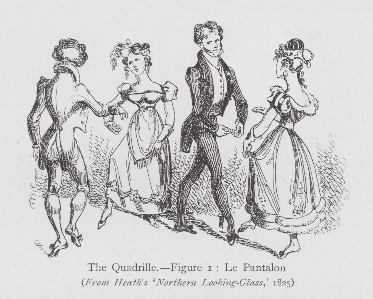 Dancing: The Quadrille, Figure 1, Le Pantalon by English School